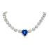 Vestuvinė vėrinys "Šventasis Valentinas II (Bermudų mėlyna)" su Swarovski™ kristalais